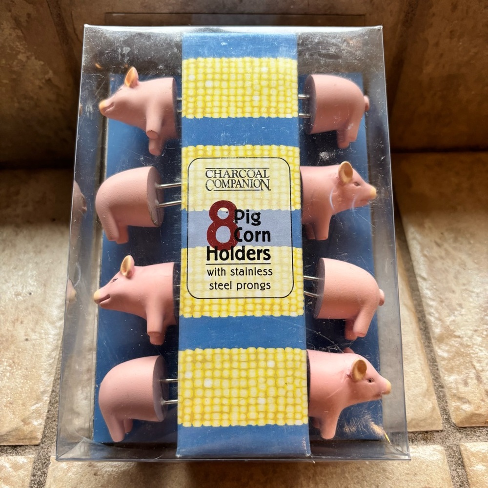New in box! Pig Corn Holders - Set of 4
